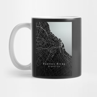 Buenos Aires Argentina City Map dark Mug